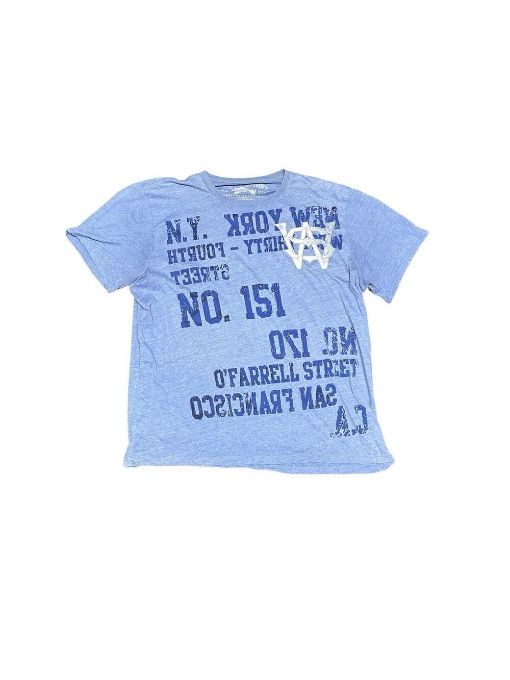 Blade Wilder New York Graphic T-Shirt Men’s XXL Blue Short Sleeve Tee